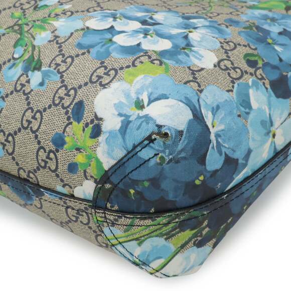 GUCCI GG Blooms Supreme Reversible Small Tote/Shoulder Bag in Beige and Blue ... - Picture 4 of 7